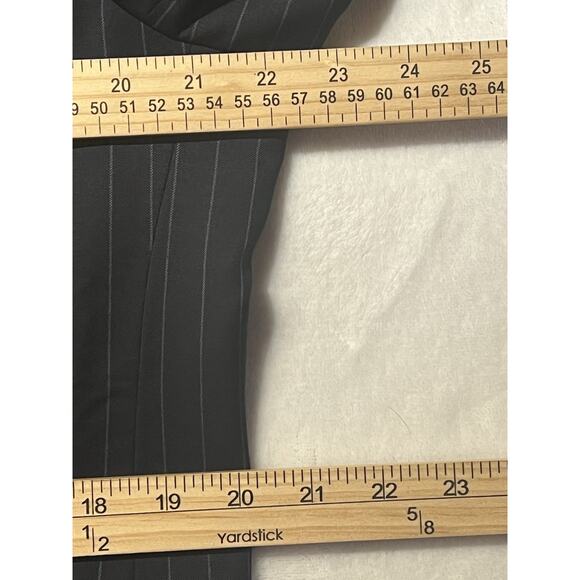 Jos A Bank Mens 41R 36x33 Navy Blue Stripe Wool Cashmere Suit Jacket Pants Set - Picture 11 of 16